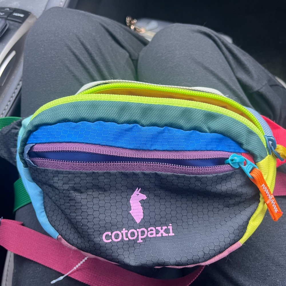 cotopaxi Multi-Color Compact Belt Pack in Neon Green, Blue & Red